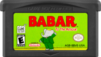 Babar: To the Rescue GameBoy Advance US box art